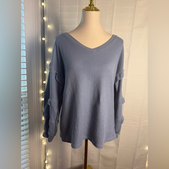 Anna-kaci California Blue Women's Blouse - Picture 2 of 8